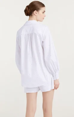 Cinq à Sept Heatset Rhinestone Ditsy Kandice White Online