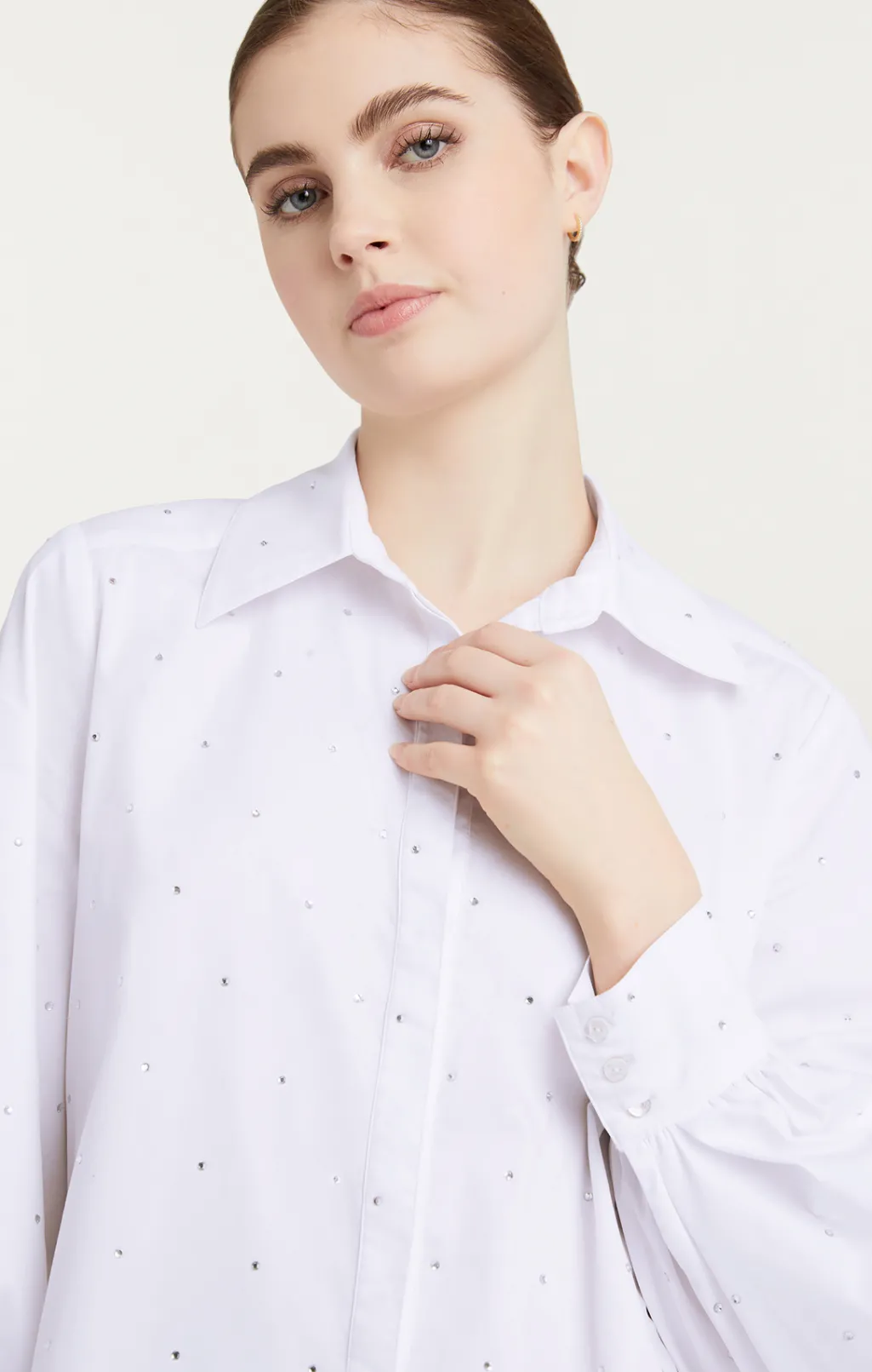 Cinq à Sept Heatset Rhinestone Ditsy Kandice White Online