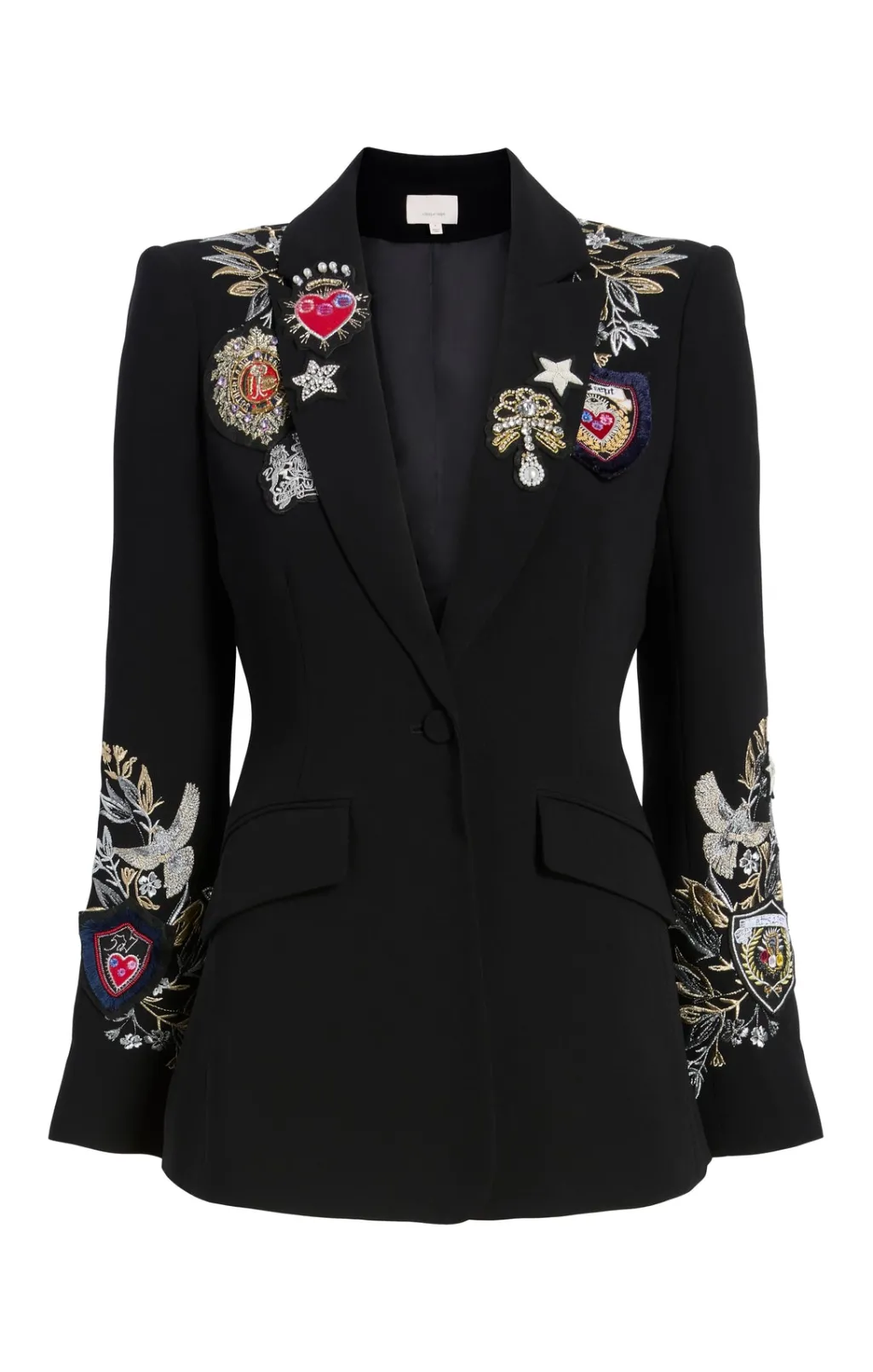 Cinq à Sept Heritage Patch Cheyenne Blazer BlackMulti Hot