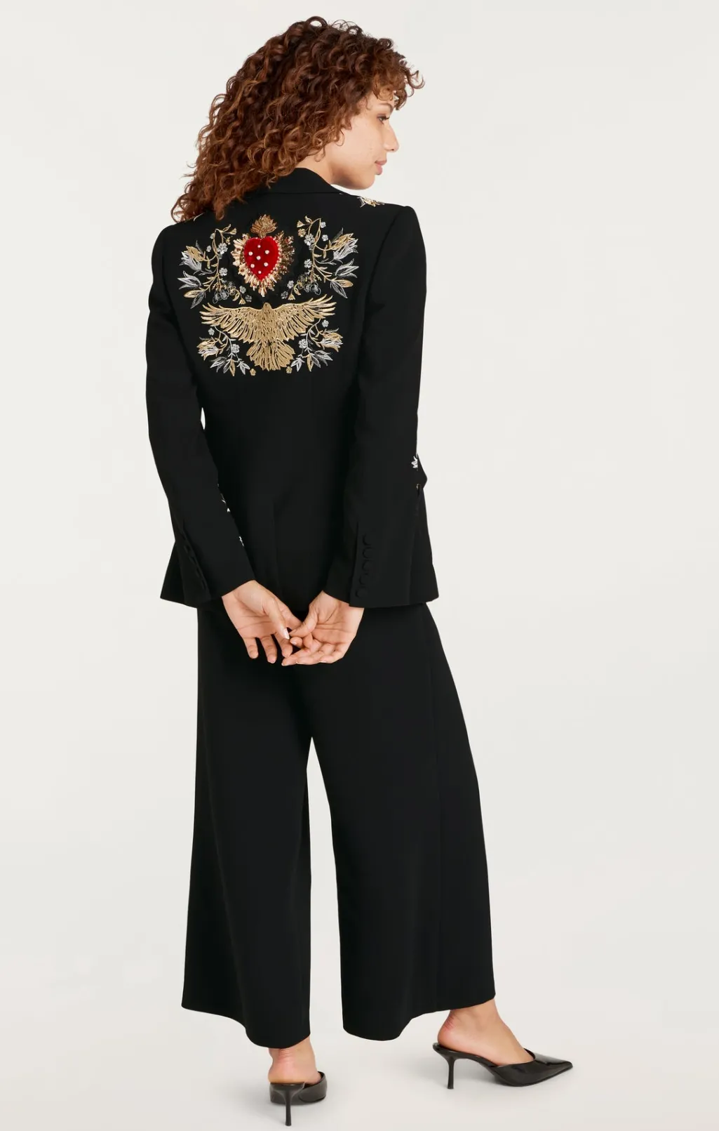Cinq à Sept Heritage Patch Cheyenne Blazer BlackMulti Hot