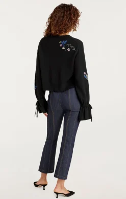 Cinq à Sept Heritage Patch Tasha Pullover BlackMulti