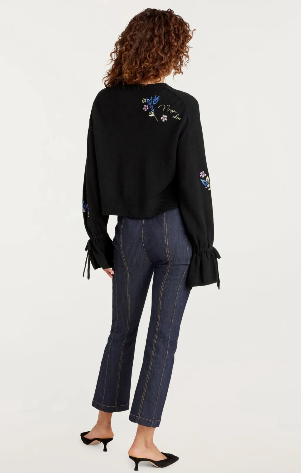 Cinq à Sept Heritage Patch Tasha Pullover BlackMulti