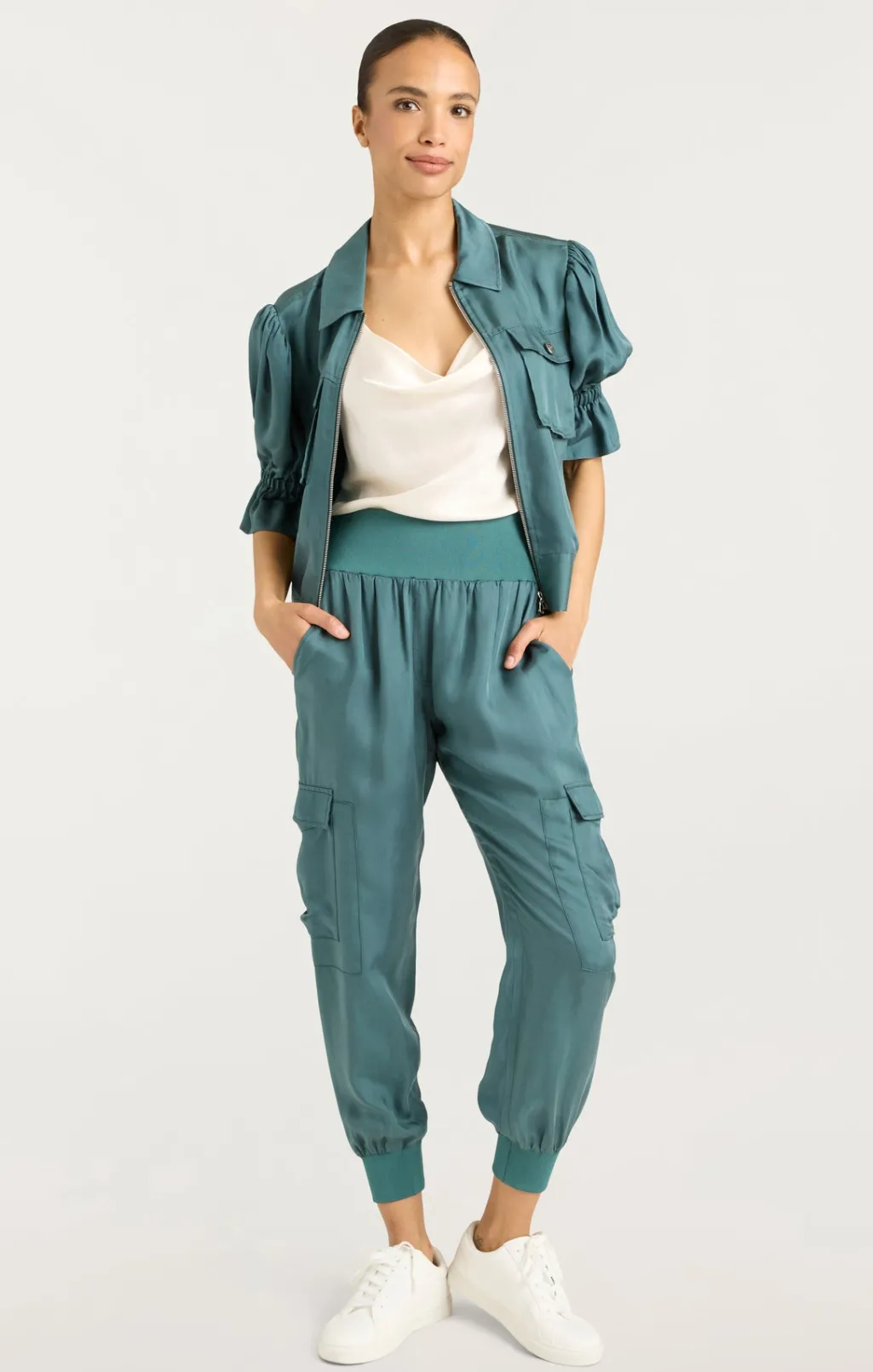 Cinq à Sept Holly Jacket GreenOnyx Sale