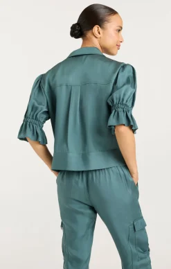 Cinq à Sept Holly Jacket GreenOnyx Sale