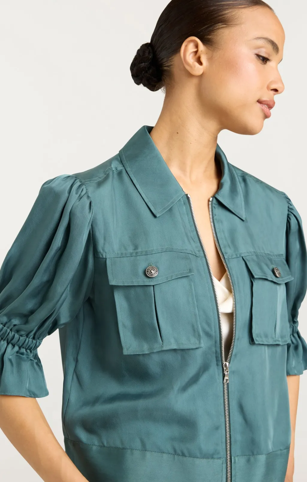 Cinq à Sept Holly Jacket GreenOnyx Sale
