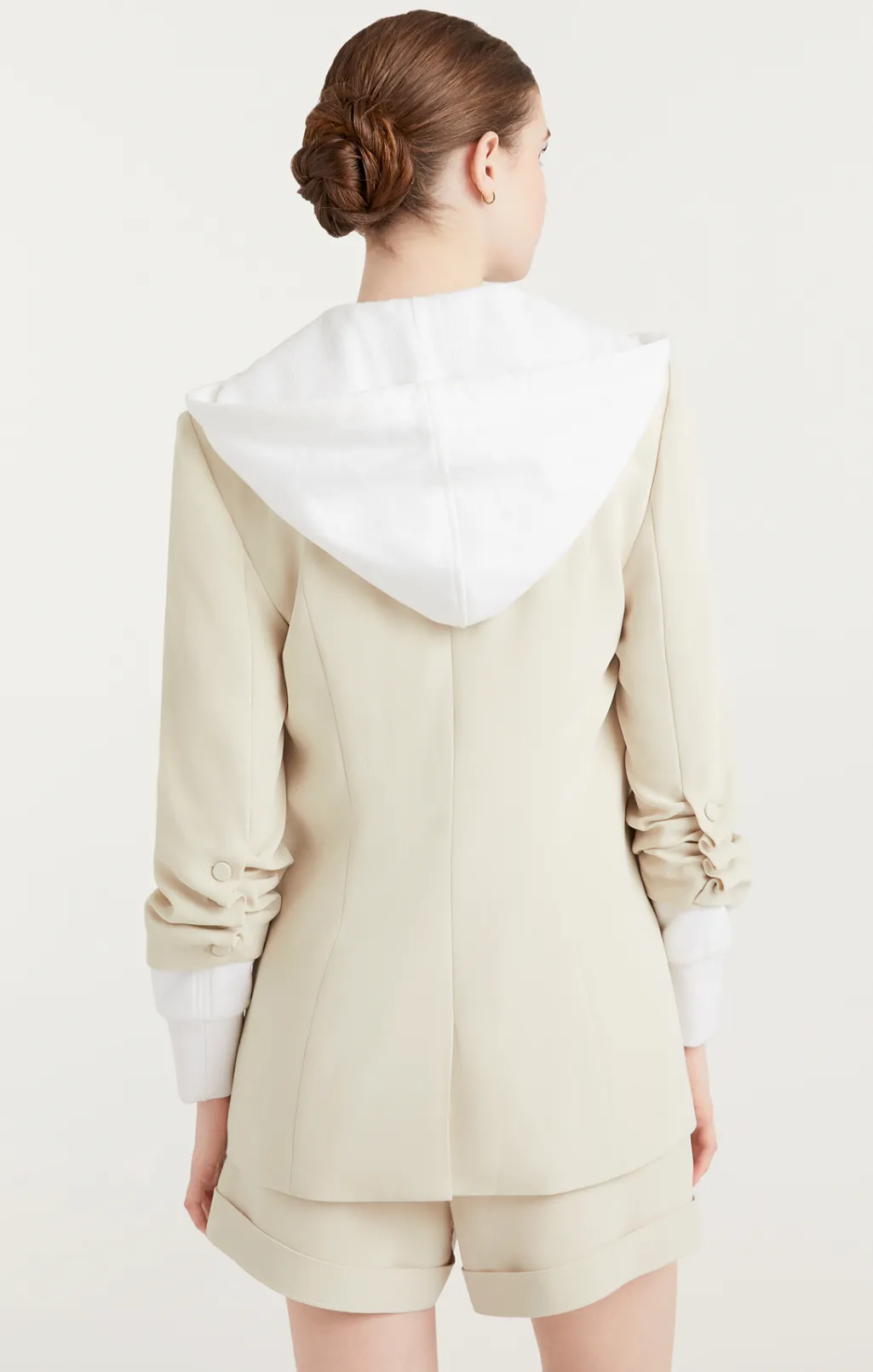 Cinq à Sept Hooded Khloe Blazer Plaster/white Best
