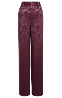 Cinq à Sept Jacquard Collins Pant DarkFig Sale