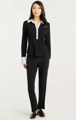 Cinq à Sept Jaden Top Black/white Sale