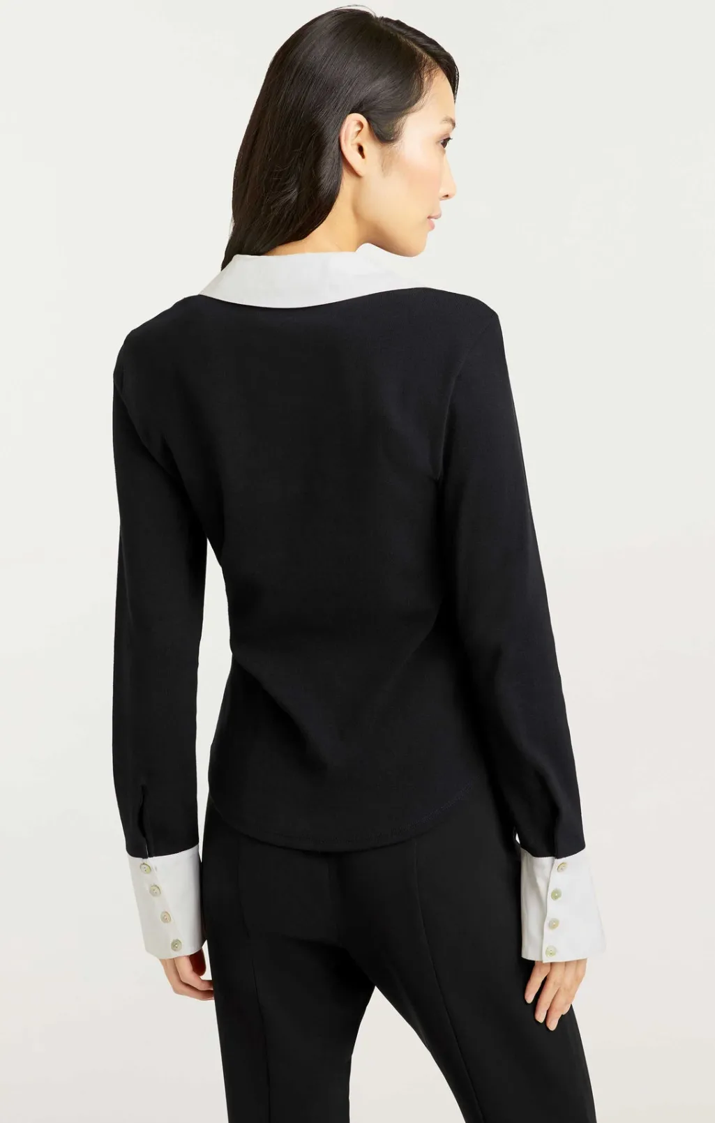 Cinq à Sept Jaden Top Black/white Sale