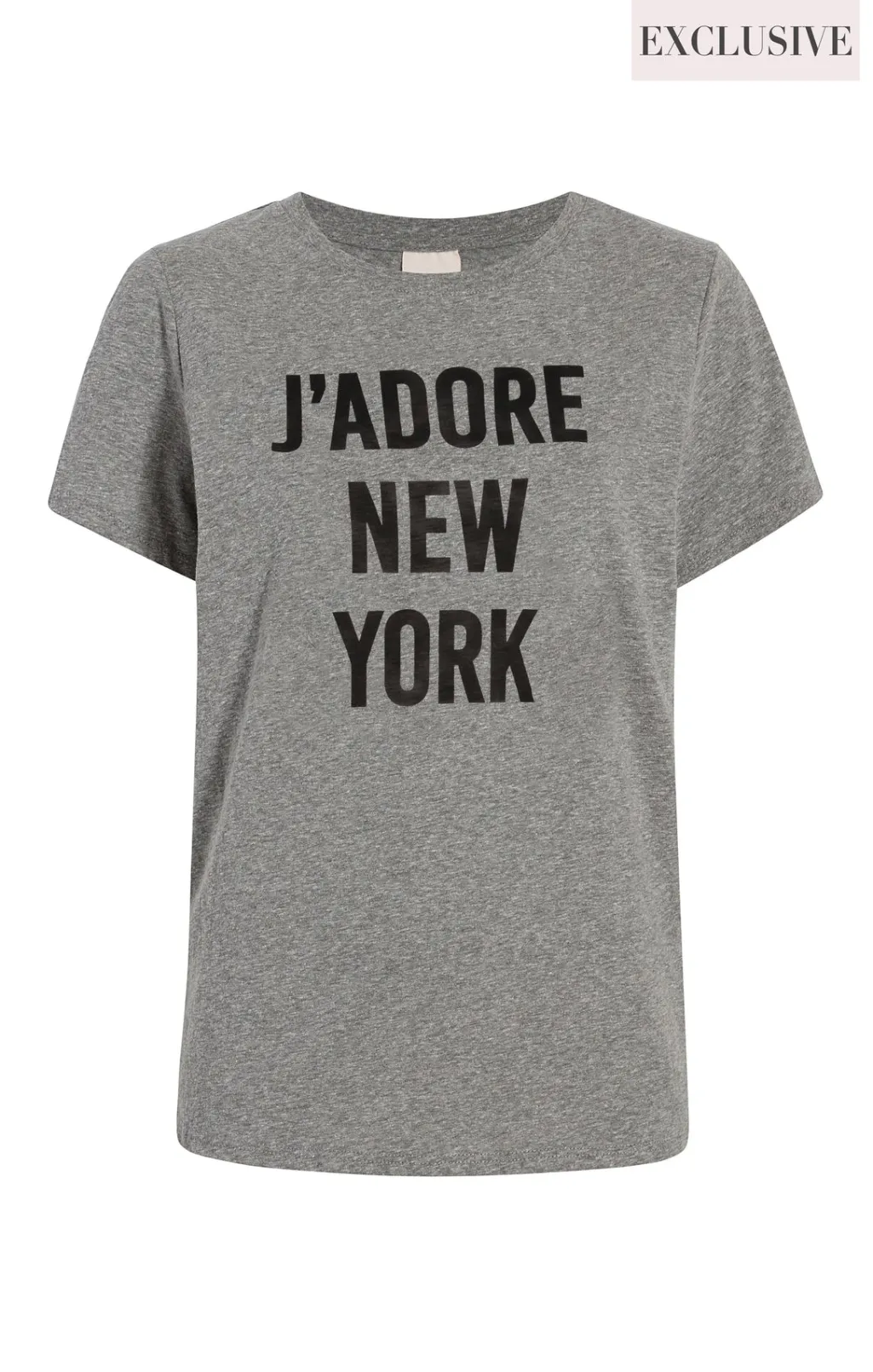 Cinq à Sept J'adore New York Tee HeatherGrey/Black Sale