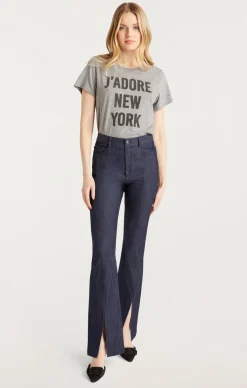 Cinq à Sept J'adore New York Tee HeatherGrey/Black Sale