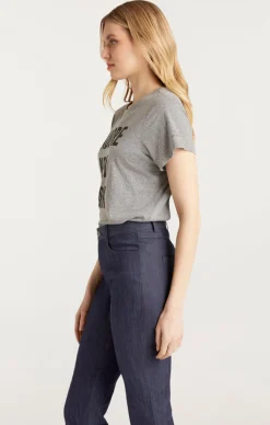 Cinq à Sept J'adore New York Tee HeatherGrey/Black Sale