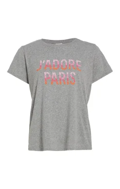 Cinq à Sept Jadore Paris Tee HeatherGrey-multi Online