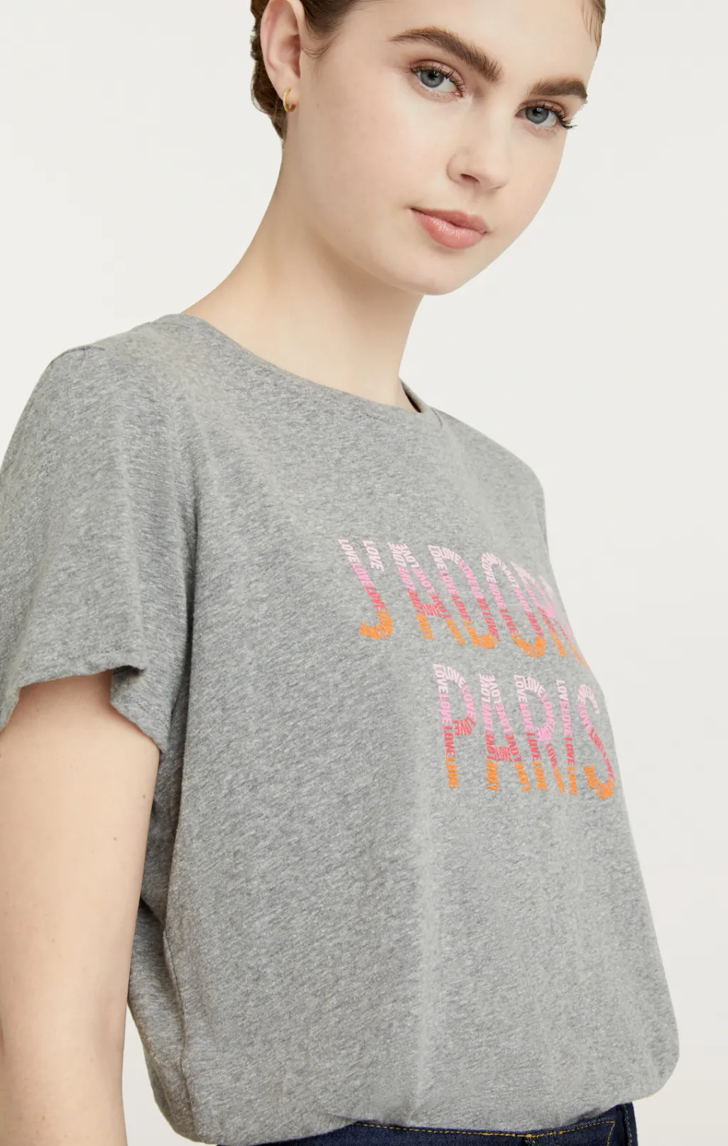 Cinq à Sept Jadore Paris Tee HeatherGrey-multi Online