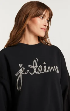 Cinq à Sept Je T'aime Chain Brandy Pullover Black Best