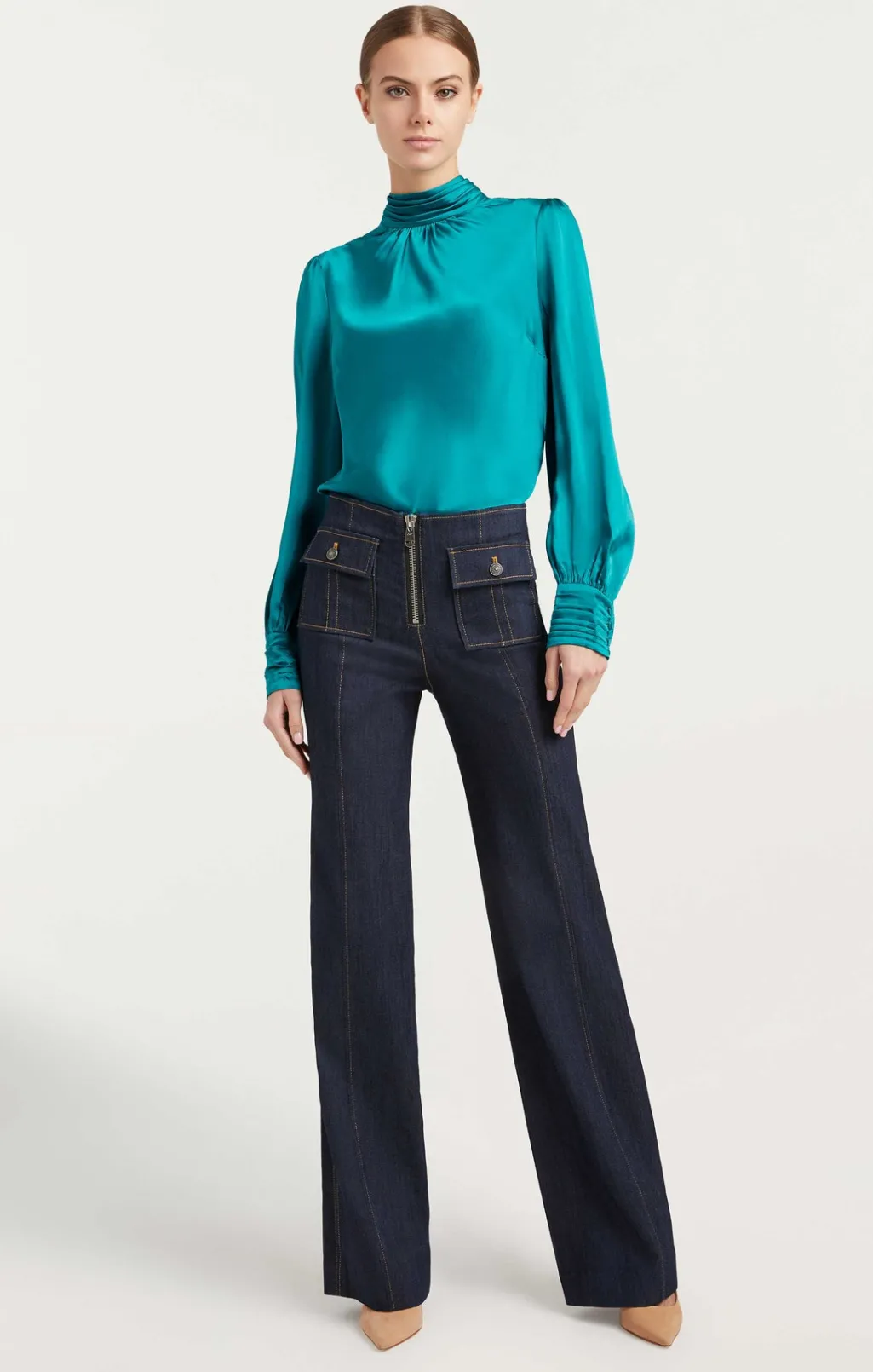 Cinq à Sept Jem Top BlueJade Clearance