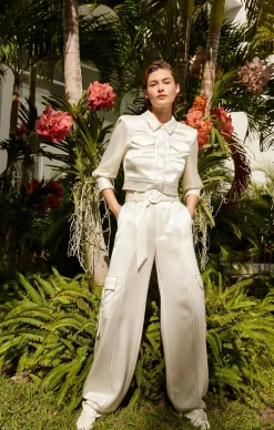 Cinq à Sept Jenson Jacket Ivory/black Clearance