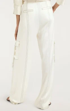 Cinq à Sept Jenson Pant Ivory/Black Best