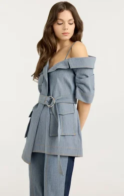 Cinq à Sept Katie Jacket LightIndigo