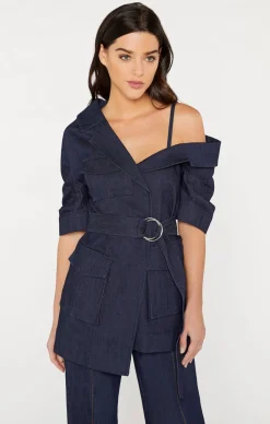 Cinq à Sept Katie Jacket Indigo Outlet