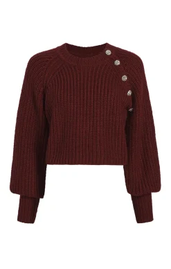 Cinq à Sept Keren Pullover Oxblood