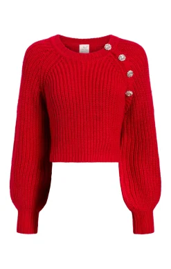 Cinq à Sept Keren Pullover RedCurrant Clearance
