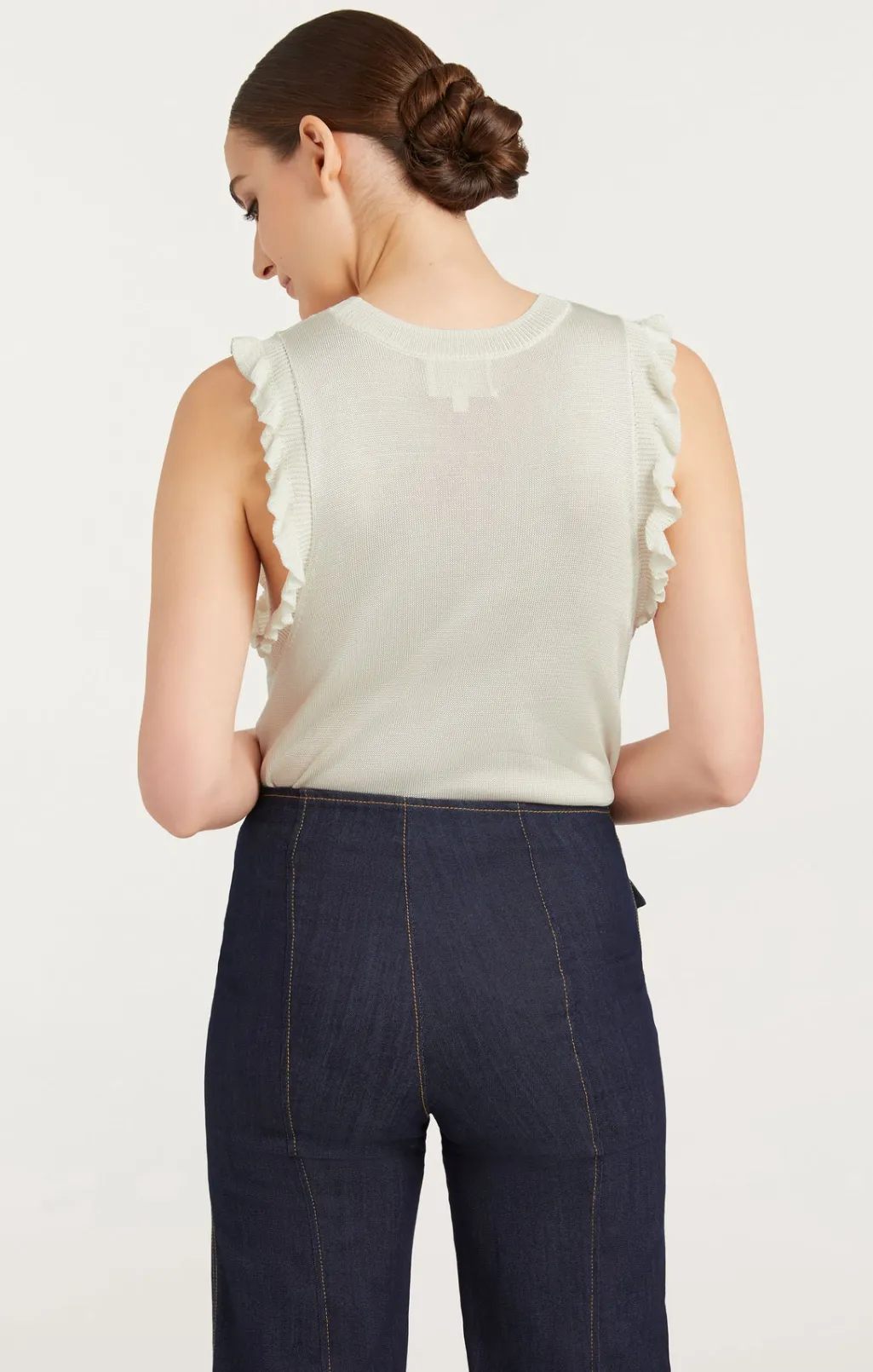 Cinq à Sept Knit Lenore Top Ivory Sale
