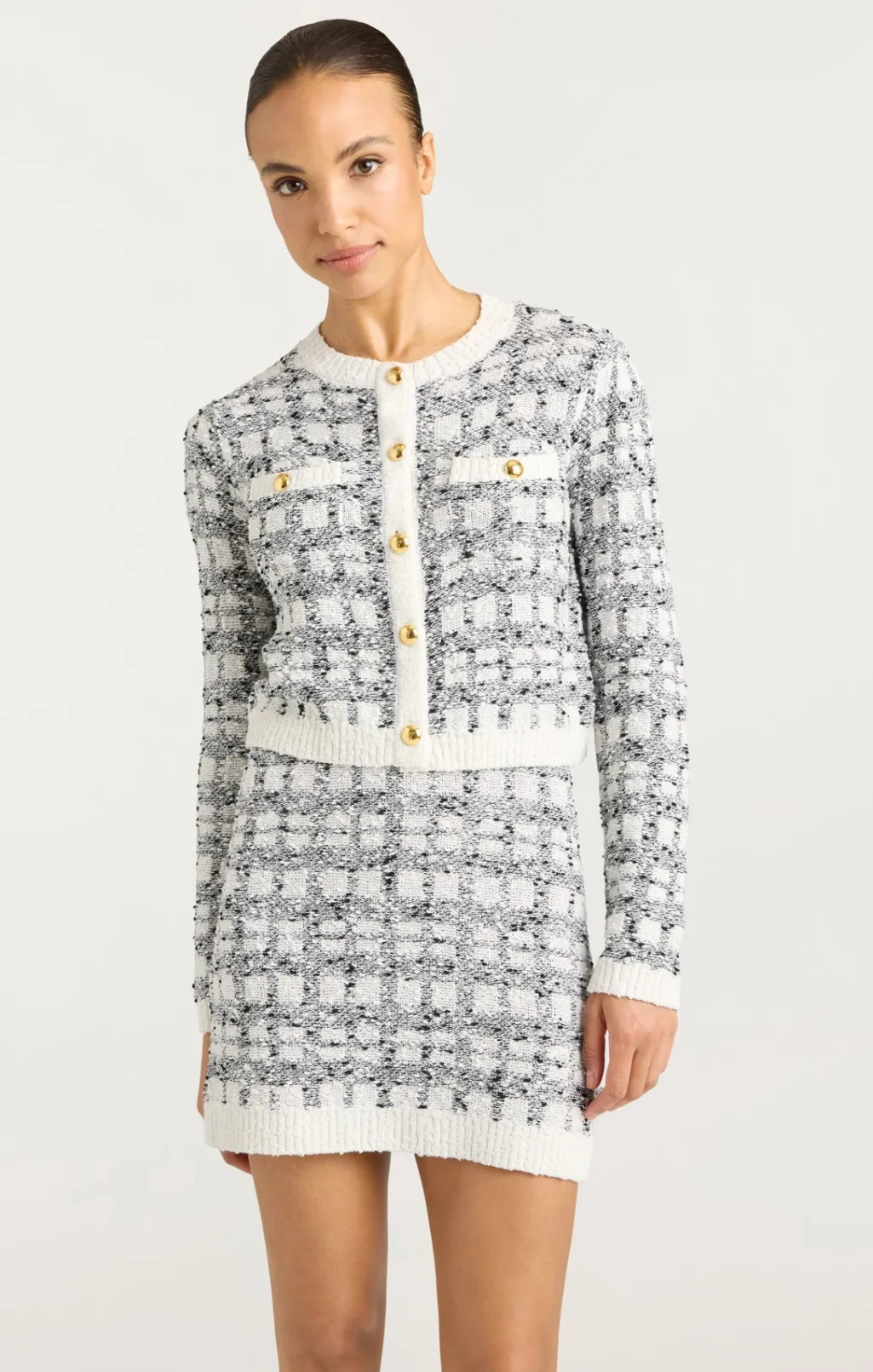 Cinq à Sept Kori Cardigan Black/white