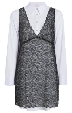 Cinq à Sept Lace Catilina Dress Black/White Clearance