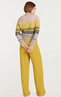 Cinq à Sept Lace Fair Isle Pullover OatmealMulti Sale
