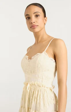 Cinq à Sept Lana Dress Gardenia Clearance