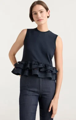 Cinq à Sept Landri Top Navy Hot
