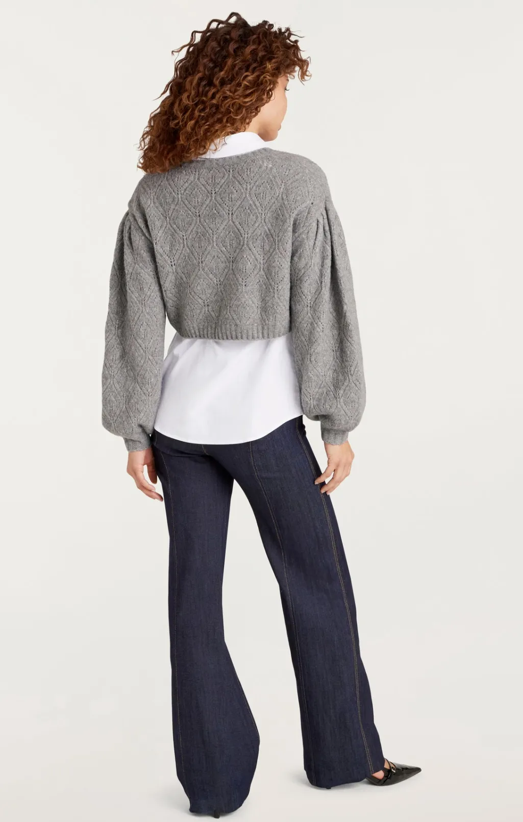 Cinq à Sept Landry Pullover HeatherGrey/White New