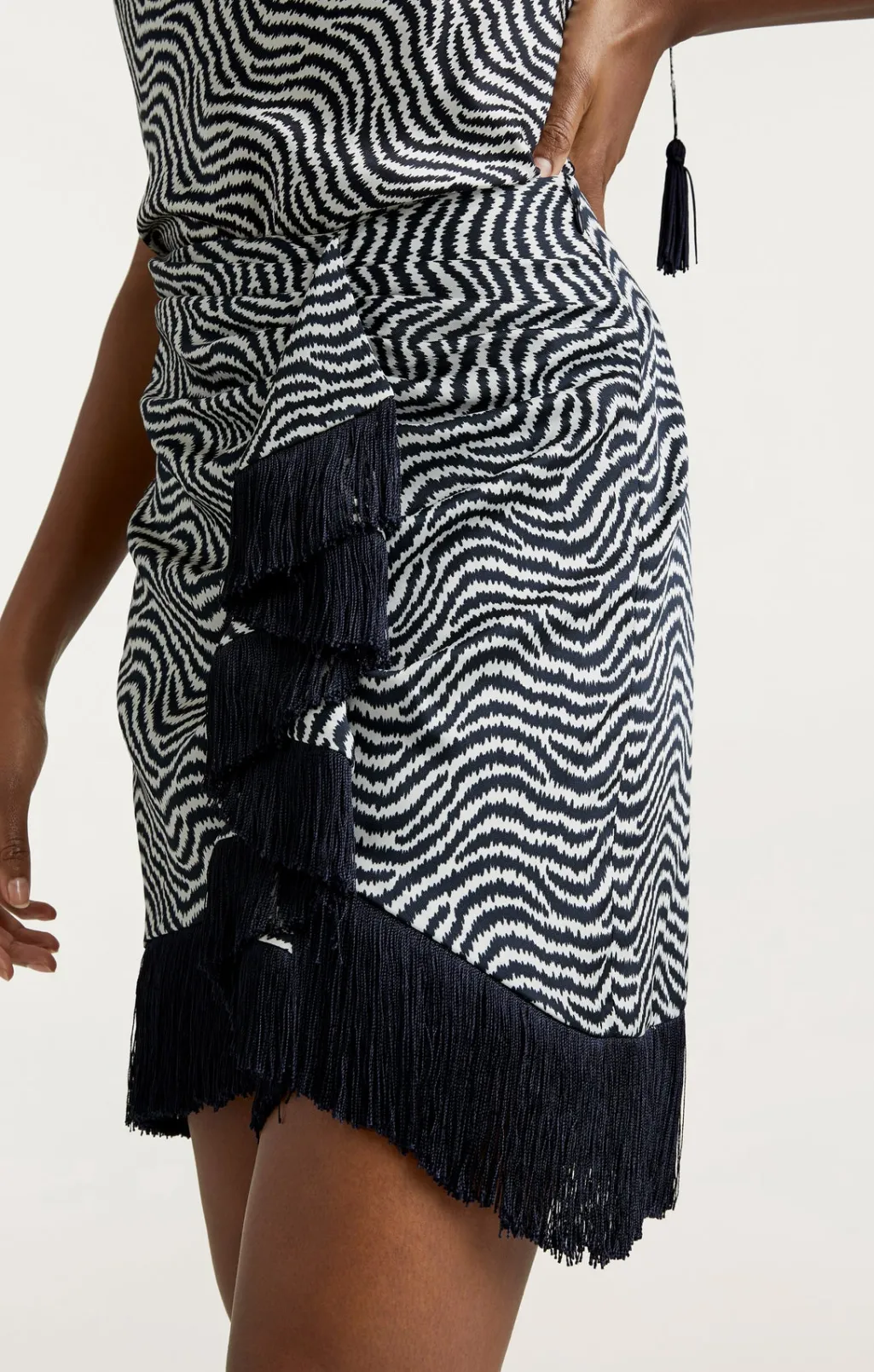 Cinq à Sept Lesly Skirt Ivory/navy New