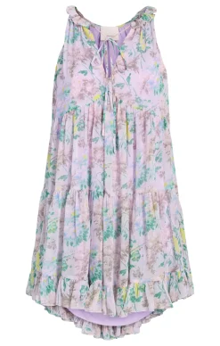 Cinq à Sept Light Washed Floral Sleeveless Phyllis Dress PastelMulti Clearance