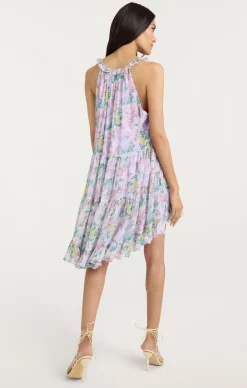 Cinq à Sept Light Washed Floral Sleeveless Phyllis Dress PastelMulti Clearance