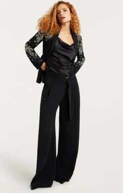 Cinq à Sept Lilac Vine Embellished Cheyenne Blazer BlackMulti Clearance