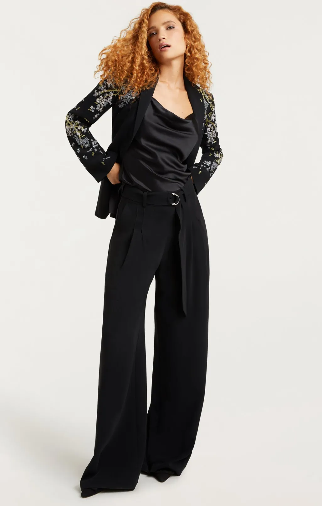 Cinq à Sept Lilac Vine Embellished Cheyenne Blazer BlackMulti Clearance