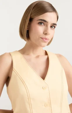 Cinq à Sept Lio Vest Gardenia New