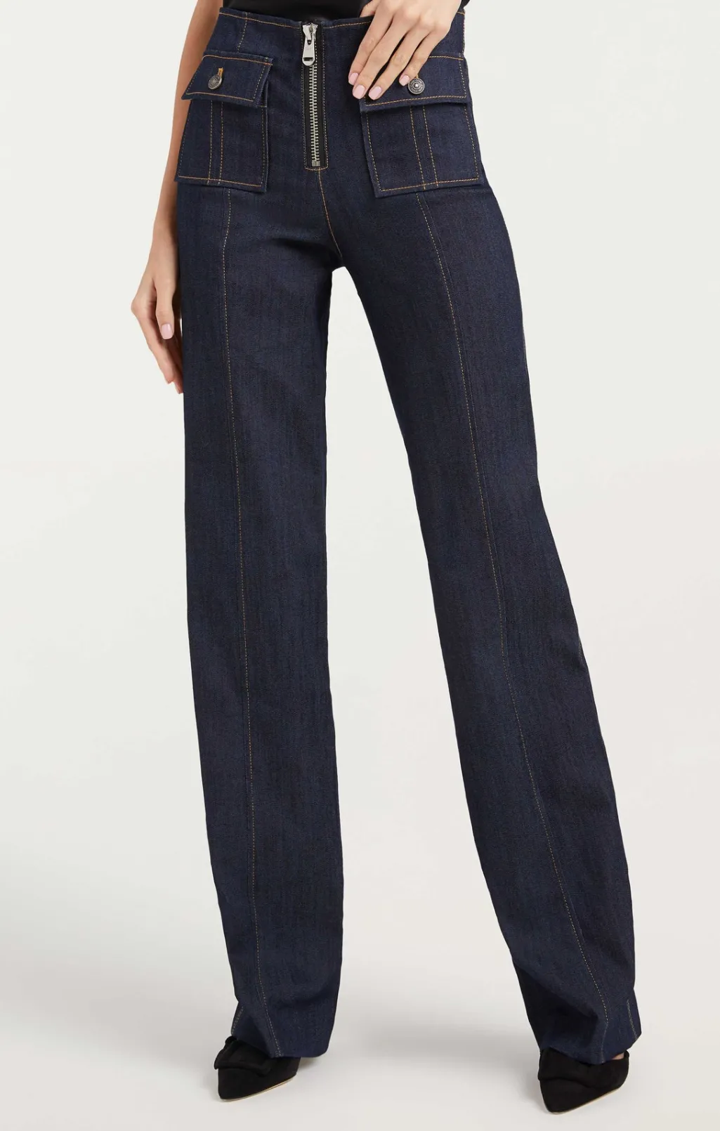 Cinq à Sept Long Azure Pant Indigo New