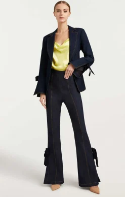 Cinq à Sept Long Lou Pant Indigo Outlet