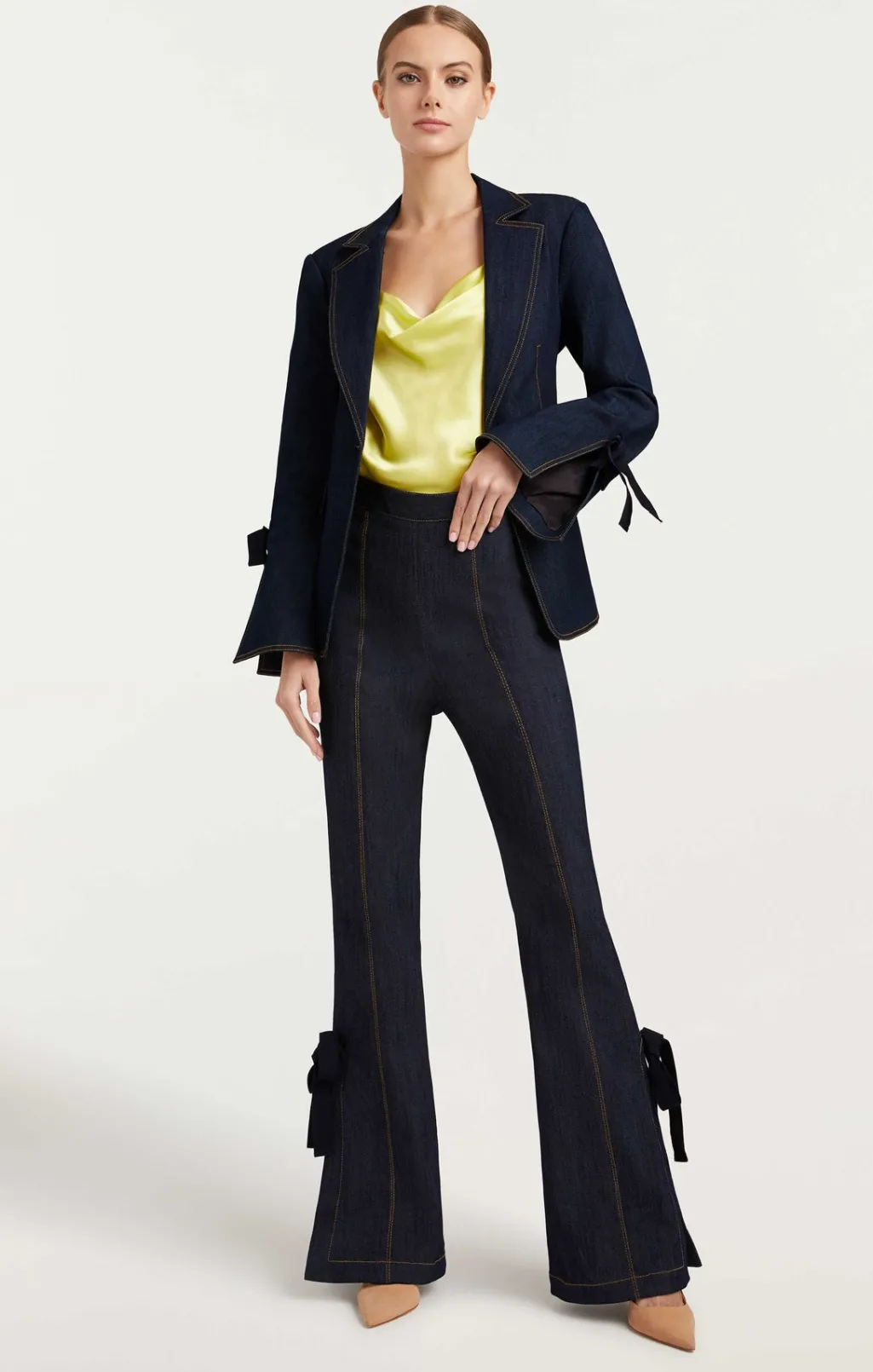 Cinq à Sept Long Lou Pant Indigo Outlet