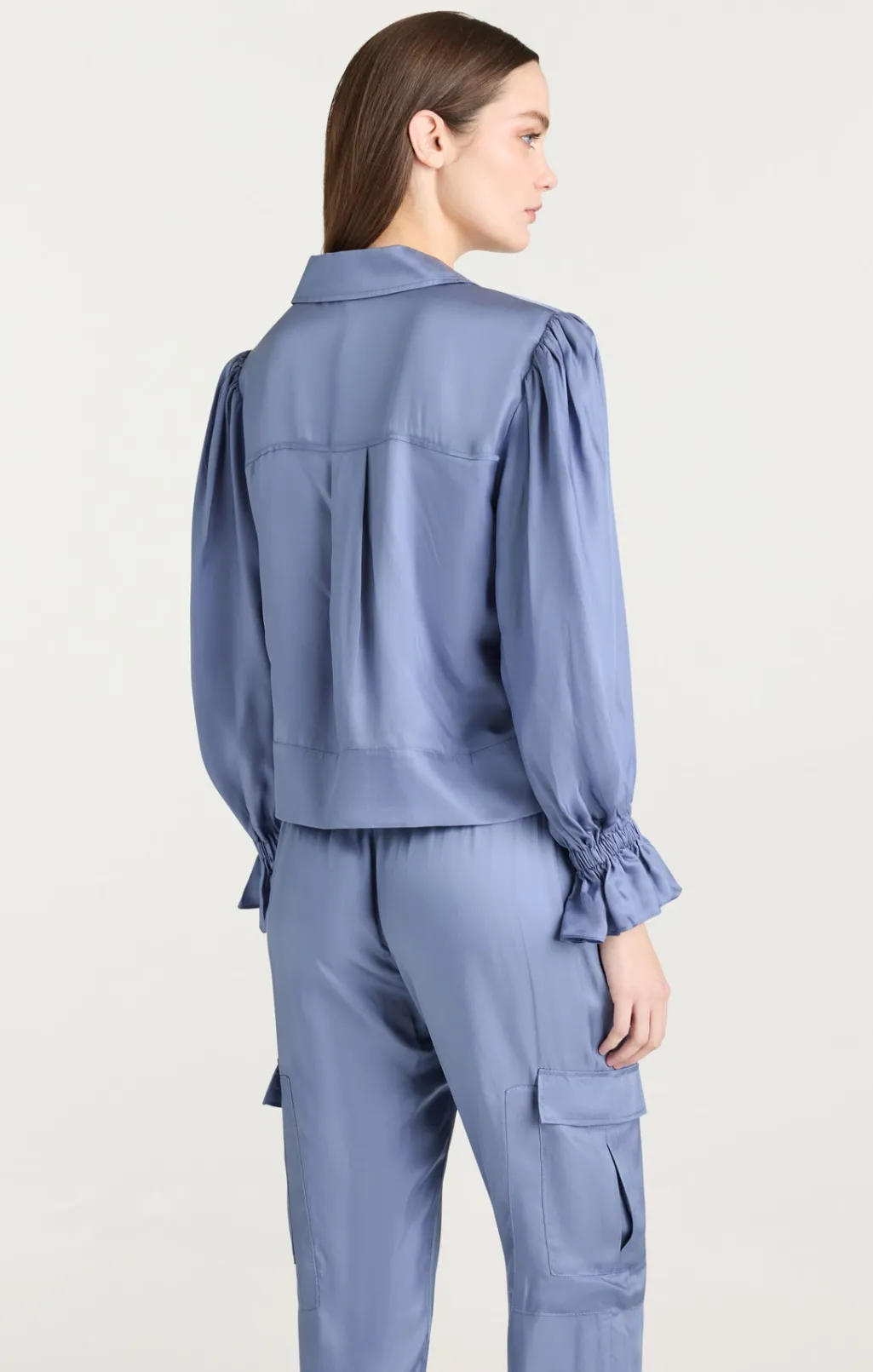 Cinq à Sept Long Sleeve Holly Jacket RusticBlue Sale
