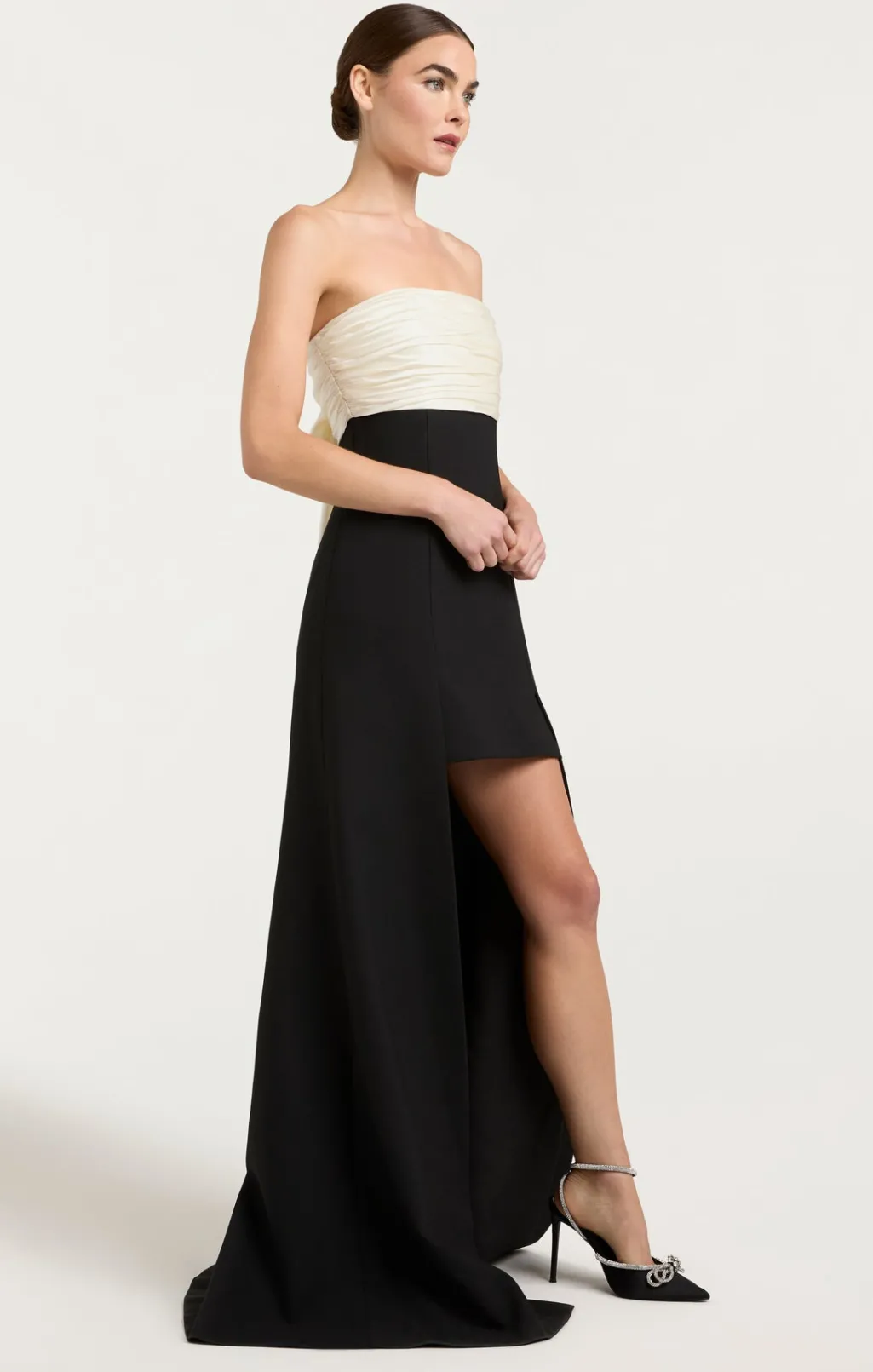 Cinq à Sept Lorella Gown Black/ivory Outlet