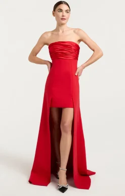 Cinq à Sept Lorella Gown Scarlet New
