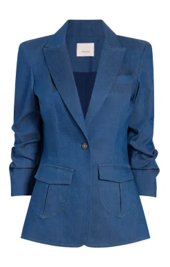 Cinq à Sept Louisa Blazer AegeanBlue Discount