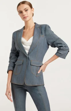 Cinq à Sept Louisa Blazer LightIndigo Best