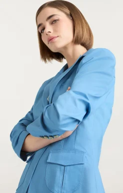 Cinq à Sept Louisa Jacket BlissfulBlue Clearance