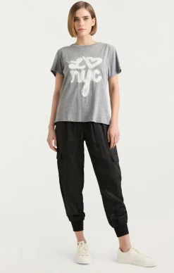 Cinq à Sept Love NYC Tee HeatherGrey/white Discount