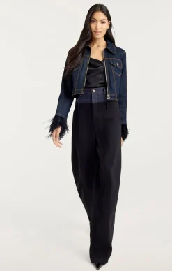 Cinq à Sept Luca Jacket Indigo Online